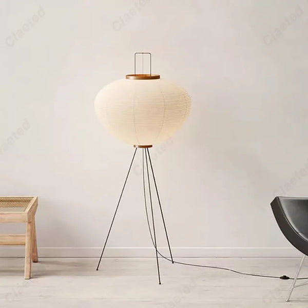 Creative minimalist rice paper LED table lamp, retro decoration