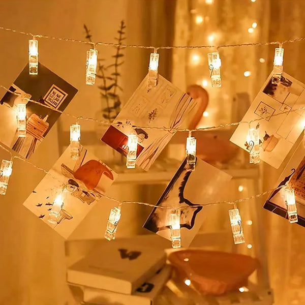 1Pack Photo Clip String Lights