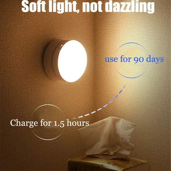 Wireless Rotating LED Motion Sensor Night Light