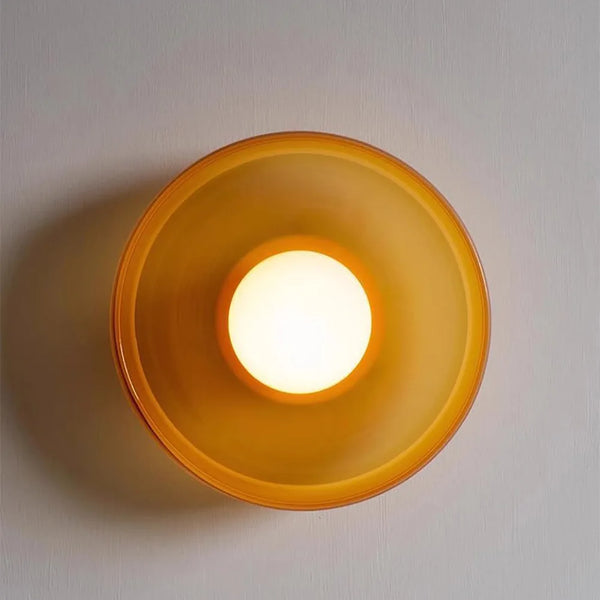 Nordic glass ceiling lamp with one head