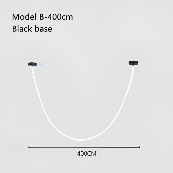 Modern chandelier with 360-degree lighting