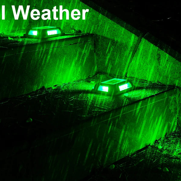 8PCS Solar Underground Deck Lights – IP65 Waterproof LED Spotlights for Garden, Lawn & Street Decor