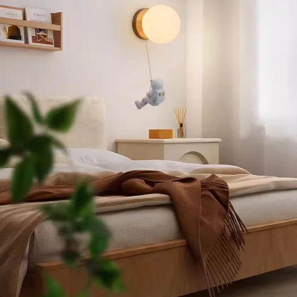 Cute bunny and bear wall lamps