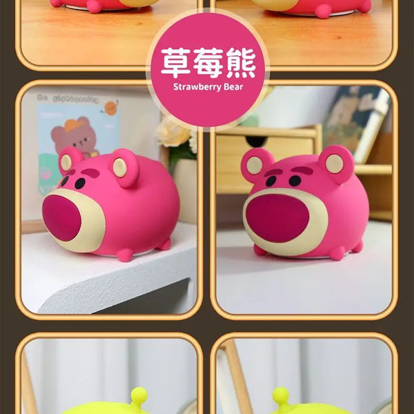 Disney Cartoon Cute Alien Night Light Silicone Bedside Lamp