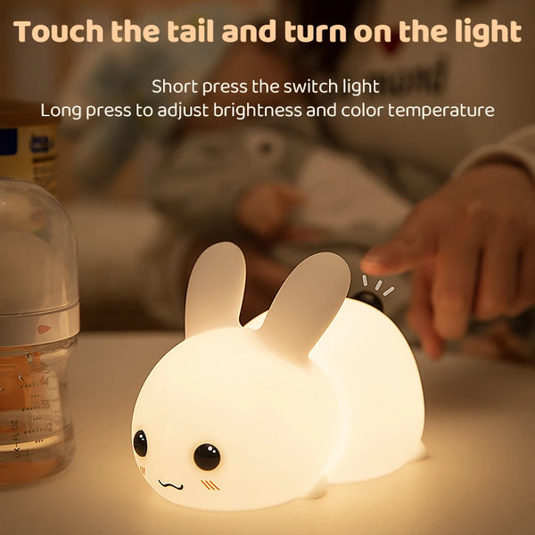 Cute Bunny silicone lamp