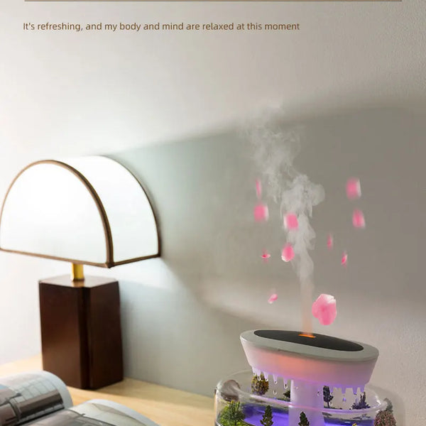 Air Humidifier with Colorful Light, White Noise, Essential Oil Diffuser, Ultrasonic Home Fragrance Diffuser