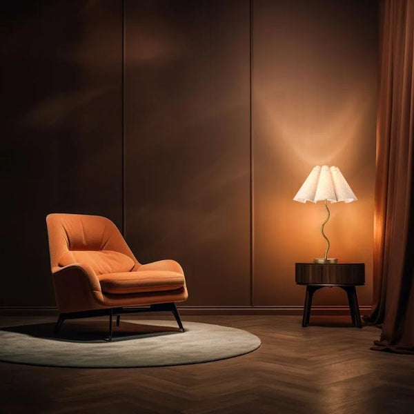 Simple and small LED fabric lampshade