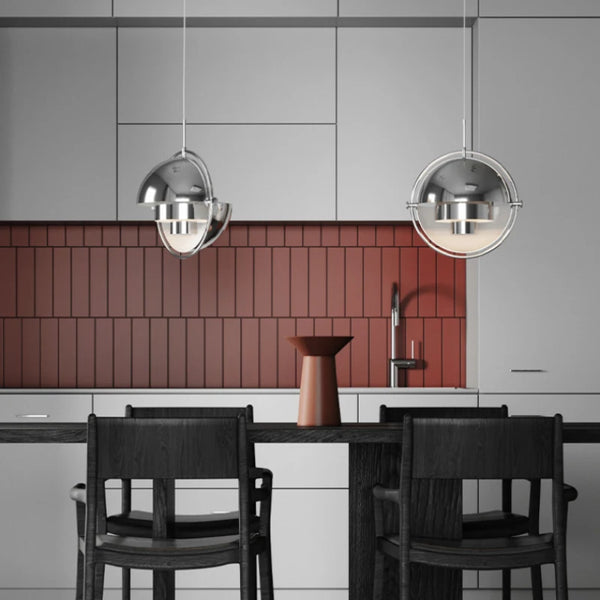 Polished Wrought Iron LED Dining Table Chandeliers