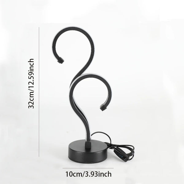 1pc Creative Dual USB Question Mark Table Lamp