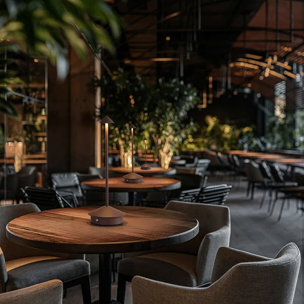 Rechargeable LED table lamp with touch sensor and 3 color temperatures