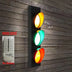 American LOFT creative wall lamp personalized industrial style retro traffic light with LED light