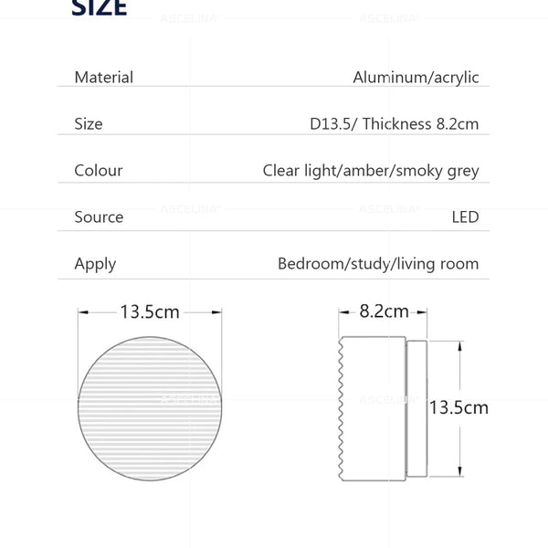 Small Nordic LED wall lamp