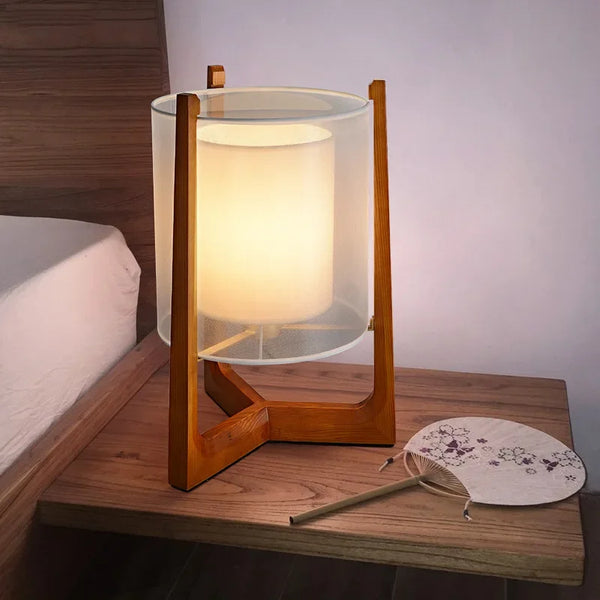 Modern Japanese fabric floor lamp