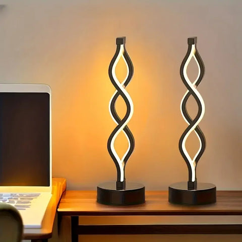 Adjustable, USB-powered, color-changing LED table lamps