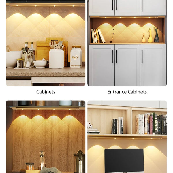 Wireless, ultra-thin LED motion sensor light