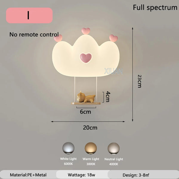 Minimalist Children's Room Wall Lamps