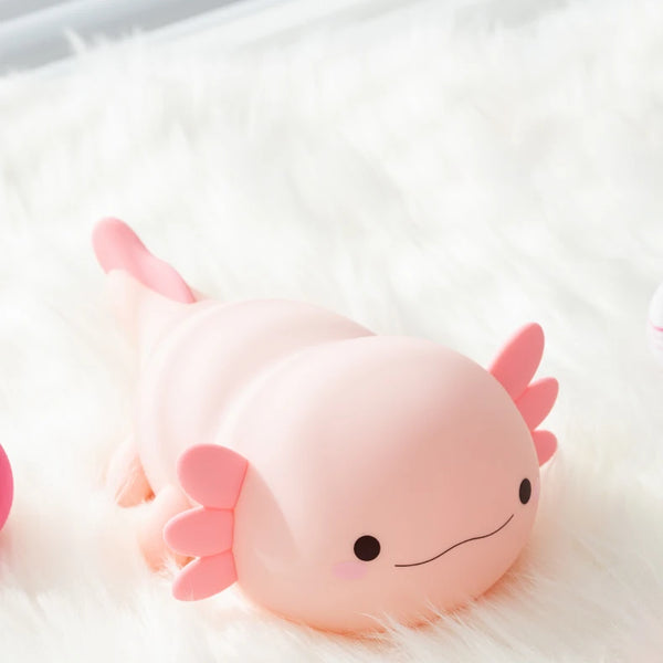 cute axolotl salamander silicone lamp