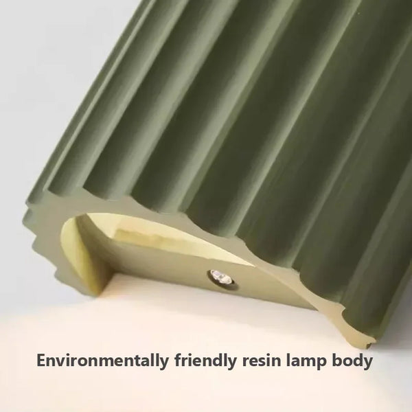 Nordic minimalist resin LED wall light