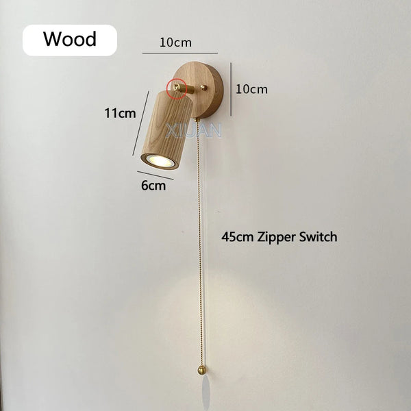 Walnut wood color lamps, Japanese solid wood