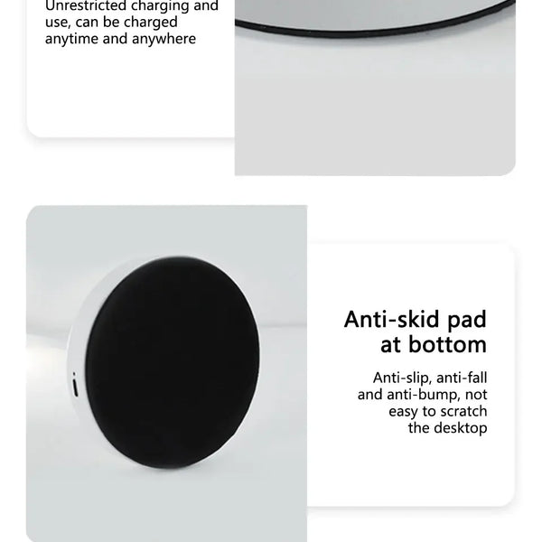 Rechargeable LED table lamp with touch sensor and 3 color temperatures