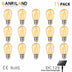 6-Pack S14 LED Edison Bulbs – 2W 12V DC, E27, Vintage Low Voltage