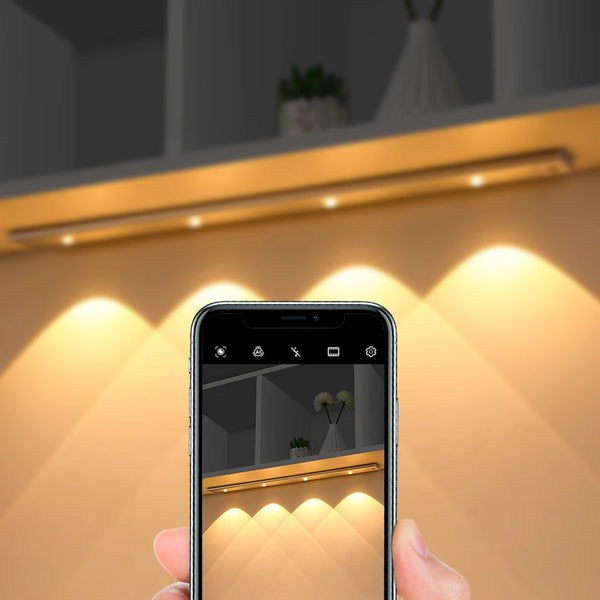 Wireless, ultra-thin LED motion sensor light