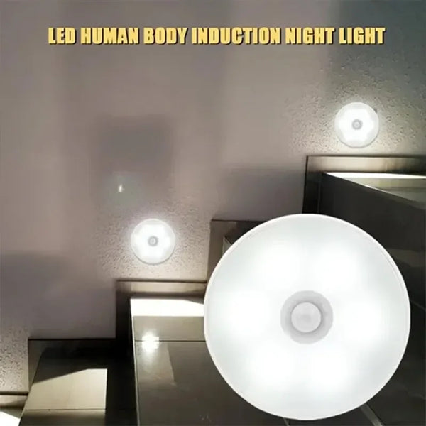 Motion Sensor Light Led USB Night Lights Rechargeable Lamp