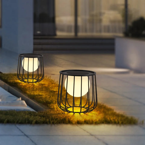 Solar powered outdoor garden light
