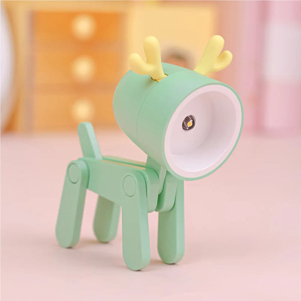 Mini LED Foldable Table Night Light Cute Animal Light