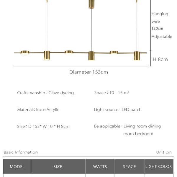 Modern LED chandeliers