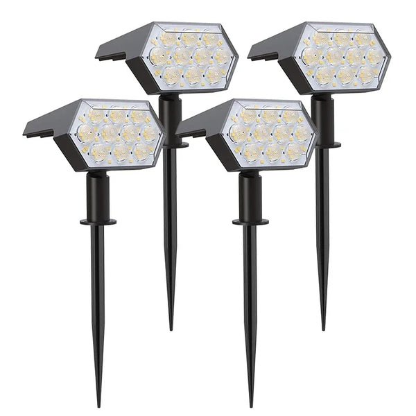 92LED Solar Outdoor Spotlights – IP67 Waterproof 2-in-1 Garden & Yard Lights
