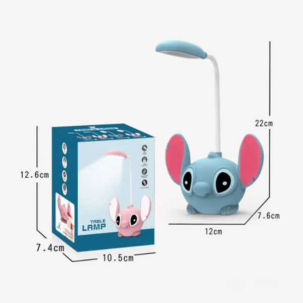 Lilo & Stitch LED Desk Lamp with Pencil Sharpener, USB Rechargeabl