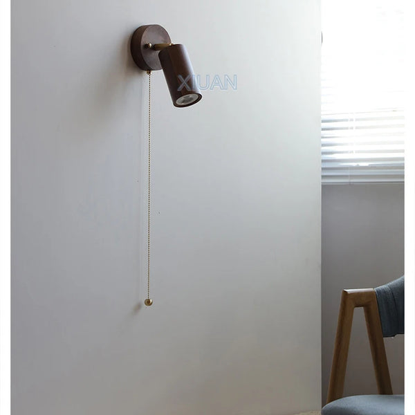 Walnut wood color lamps, Japanese solid wood