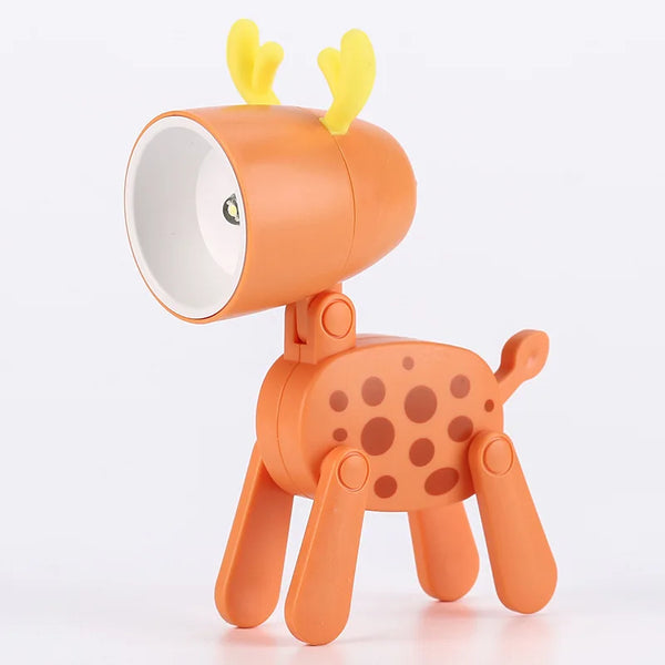 Mini LED Foldable Table Night Light Cute Animal Light