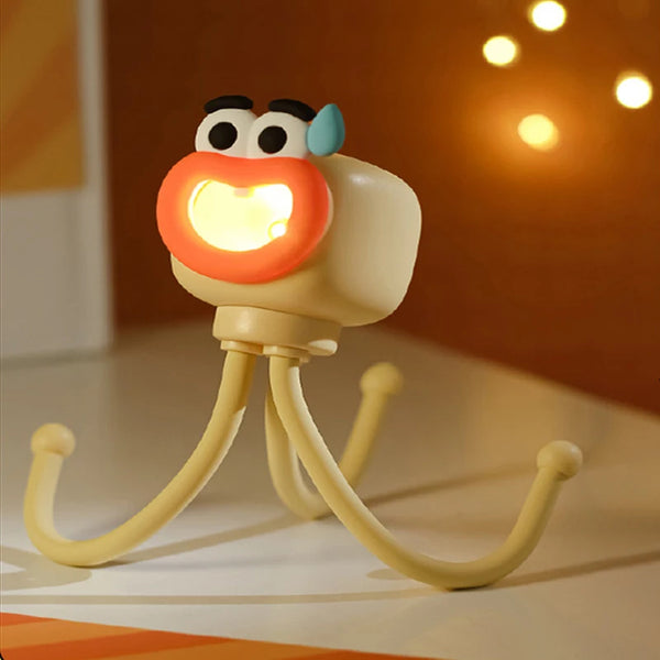 Mini adjustable octopus-shaped table lamp