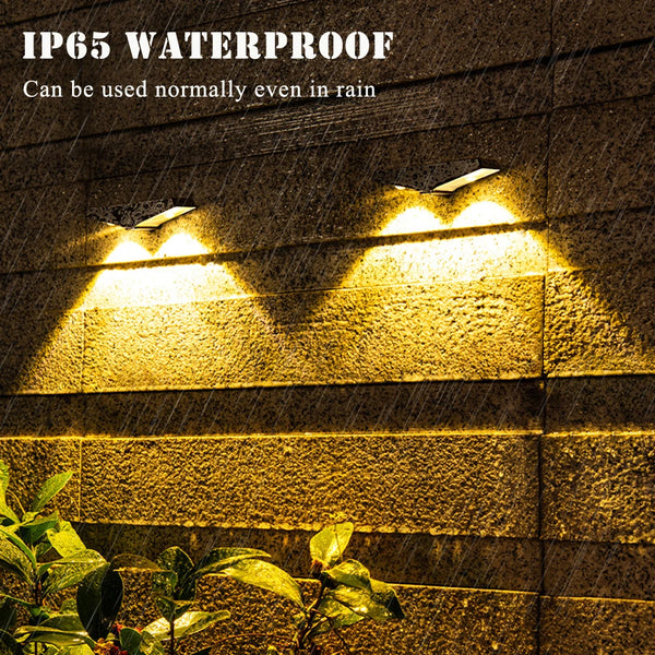1/2/4PCS Solar Wall Lights – IP65 Waterproof Outdoor LED Lamps with Auto Night Lighting for Garden, Balcony & Yard