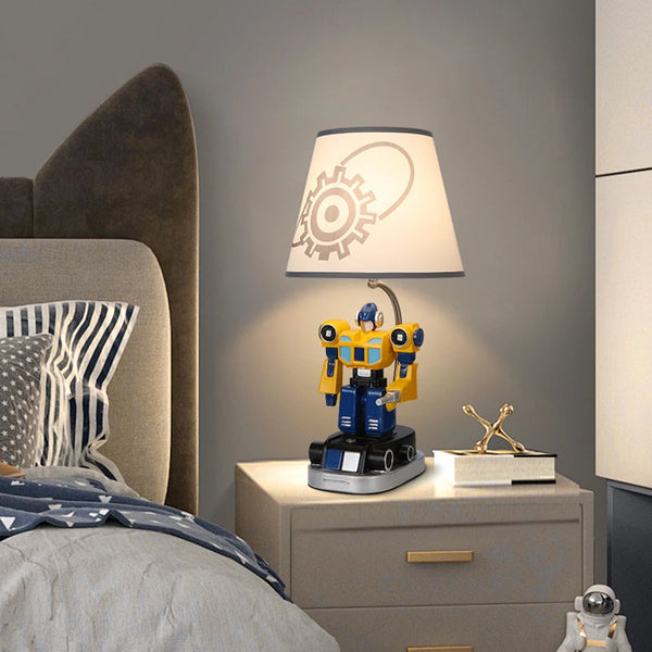 Robot LED bedside lamp