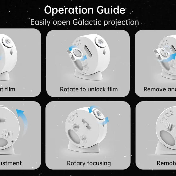 Galaxy Projector, 13-in-1 Night Light, Constellations