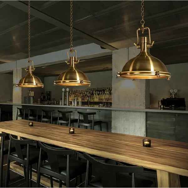 Nordic, retro, industrial, nostalgic LED pendant light