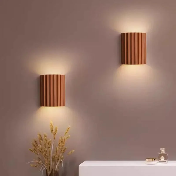 Nordic minimalist resin LED wall light