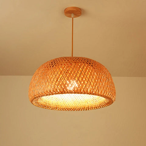 Chinese style hand-knitted bamboo pendant lights