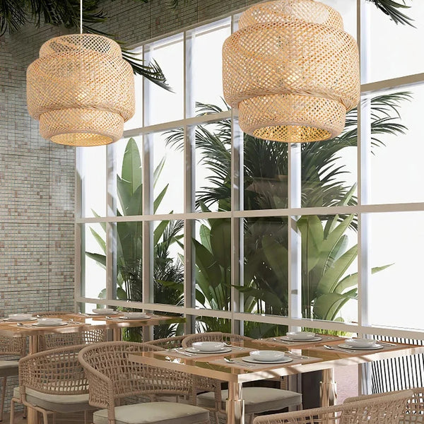 30cm Modern Handmade Bamboo Pendant Light