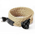 Pendant light accessories with hemp rope switch plug for home use