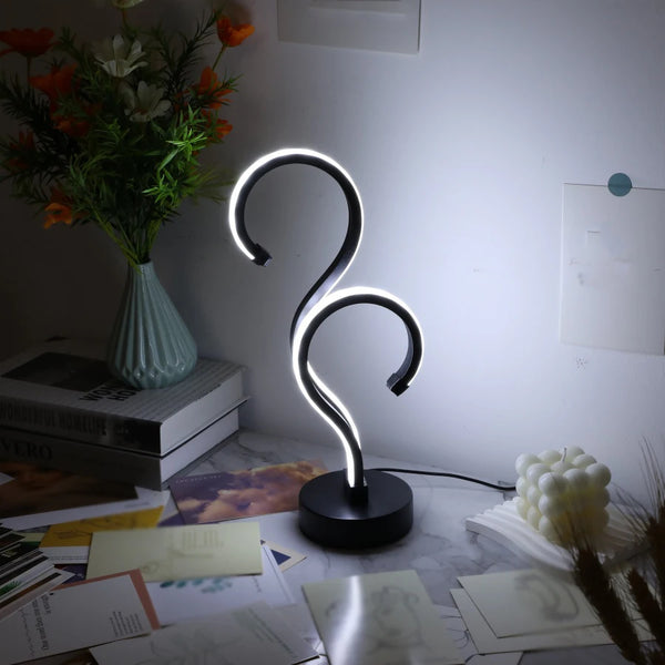 1pc Creative Dual USB Question Mark Table Lamp