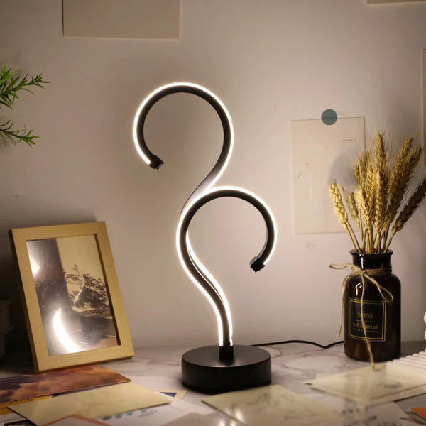 1pc Creative Dual USB Question Mark Table Lamp