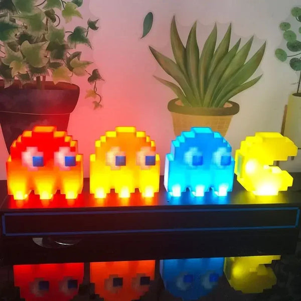 Game Pixel Icon LED Night Light 3D Illusion LED