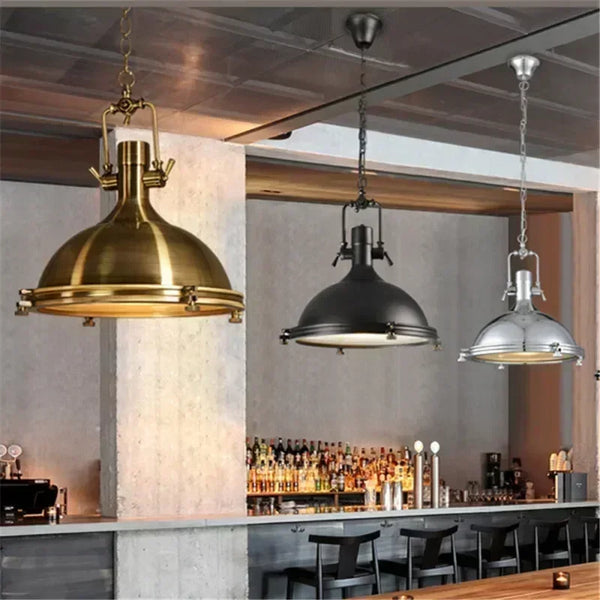 Nordic, retro, industrial, nostalgic LED pendant light