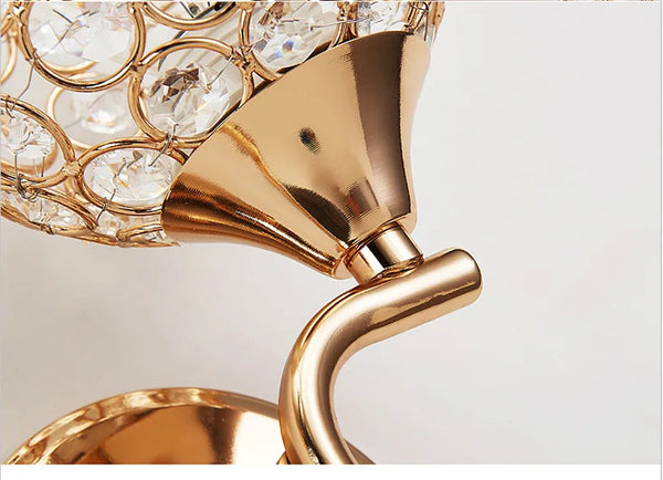 Modern wall lamp, crystal sconce, retro, industrial