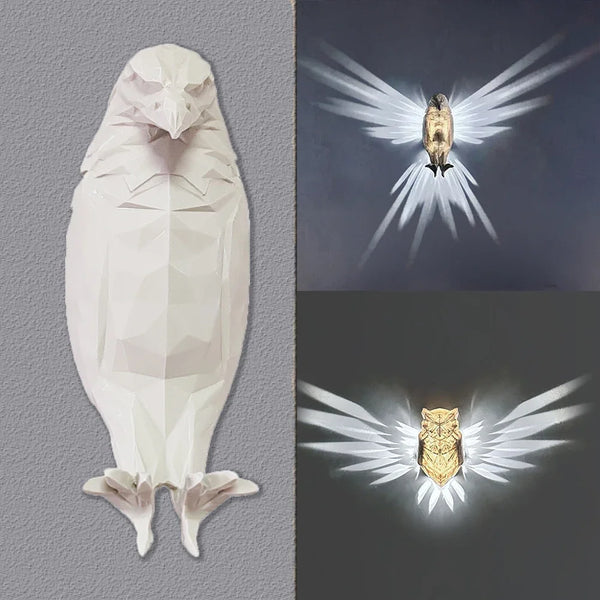 3D Printed Owl Wall/eagle Lamp