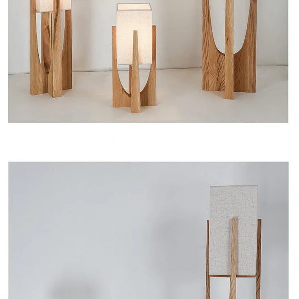 Nordic wooden floor lamps